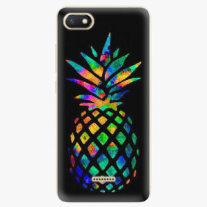 Silikonové pouzdro iSaprio - Rainbow Pineapple - Xiaomi Redmi 6A