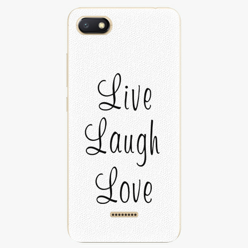 Silikonové pouzdro iSaprio - Live Laugh Love - Xiaomi Redmi 6A Silikonové pouzdro iSaprio - Live Laugh Love - Xiaomi Redmi 6A
