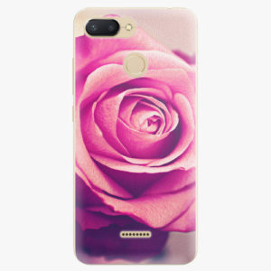 Silikonové pouzdro iSaprio - Pink Rose - Xiaomi Redmi 6