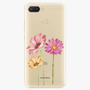 Silikonové pouzdro iSaprio - Three Flowers - Xiaomi Redmi 6