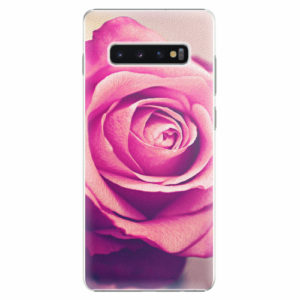 Plastový kryt iSaprio - Pink Rose - Samsung Galaxy S10+