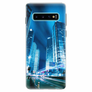 Plastový kryt iSaprio - Night City Blue - Samsung Galaxy S10
