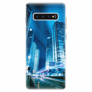 Plastový kryt iSaprio - Night City Blue - Samsung Galaxy S10+