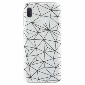 Plastový kryt iSaprio - Abstract Triangles 03 - black - Samsung Galaxy A20e