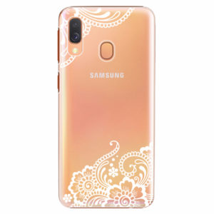 Plastový kryt iSaprio - White Lace 02 - Samsung Galaxy A40