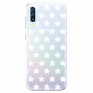 Plastový kryt iSaprio - Stars Pattern - white - Samsung Galaxy A50