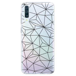 Plastový kryt iSaprio - Abstract Triangles 03 - black - Samsung Galaxy A50