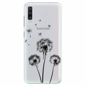 Plastový kryt iSaprio - Three Dandelions - black - Samsung Galaxy A70
