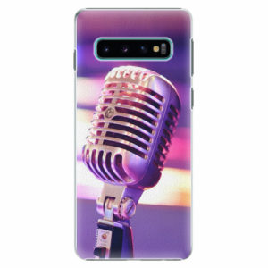 Plastový kryt iSaprio - Vintage Microphone - Samsung Galaxy S10