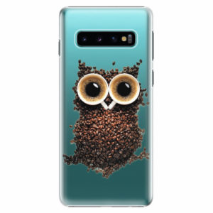 Plastový kryt iSaprio - Owl And Coffee - Samsung Galaxy S10