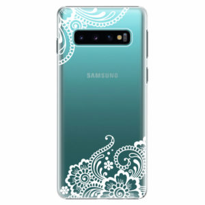 Plastový kryt iSaprio - White Lace 02 - Samsung Galaxy S10
