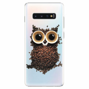 Plastový kryt iSaprio - Owl And Coffee - Samsung Galaxy S10+