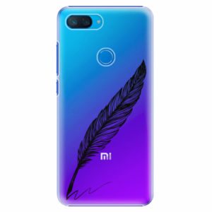 Plastový kryt iSaprio - Writing By Feather - black - Xiaomi Mi 8 Lite