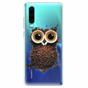 Plastový kryt iSaprio - Owl And Coffee - Huawei P30