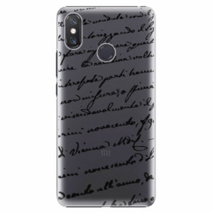 Plastový kryt iSaprio - Handwriting 01 - black - Xiaomi Mi Max 3