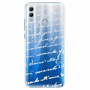 Plastový kryt iSaprio - Handwriting 01 - white - Huawei Honor 10 Lite
