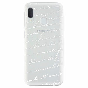 Plastový kryt iSaprio - Handwriting 01 - white - Samsung Galaxy A20e