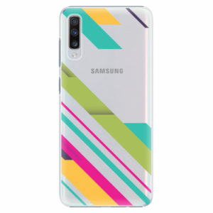 Plastový kryt iSaprio - Color Stripes 03 - Samsung Galaxy A70