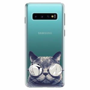 Plastový kryt iSaprio - Crazy Cat 01 - Samsung Galaxy S10