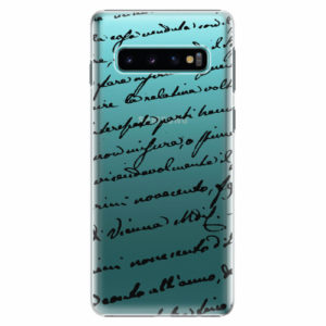 Plastový kryt iSaprio - Handwriting 01 - black - Samsung Galaxy S10
