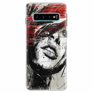 Plastový kryt iSaprio - Sketch Face - Samsung Galaxy S10