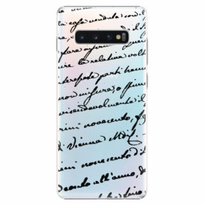 Plastový kryt iSaprio - Handwriting 01 - black - Samsung Galaxy S10+