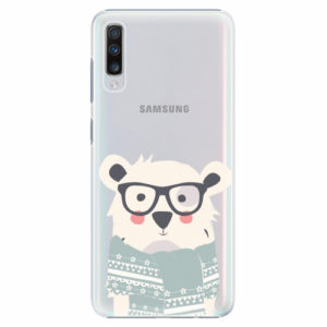 Plastový kryt iSaprio - Bear with Scarf - Samsung Galaxy A70