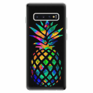 Plastový kryt iSaprio - Rainbow Pineapple - Samsung Galaxy S10+