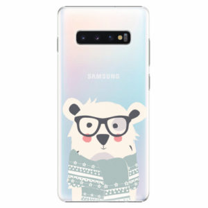 Plastový kryt iSaprio - Bear with Scarf - Samsung Galaxy S10+