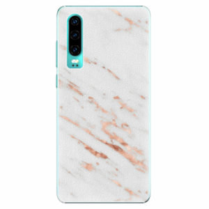 Plastový kryt iSaprio - Rose Gold Marble - Huawei P30