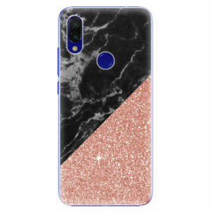 Plastový kryt iSaprio - Rose and Black Marble - Xiaomi Redmi 7