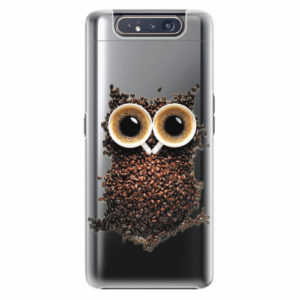 Plastový kryt iSaprio - Owl And Coffee - Samsung Galaxy A80