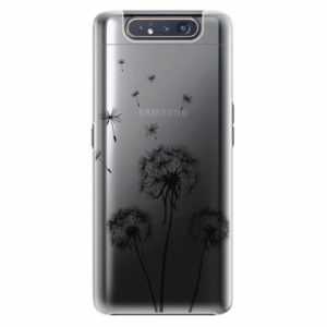 Plastový kryt iSaprio - Three Dandelions - black - Samsung Galaxy A80