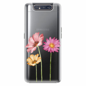 Plastový kryt iSaprio - Three Flowers - Samsung Galaxy A80