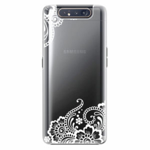 Plastový kryt iSaprio - White Lace 02 - Samsung Galaxy A80