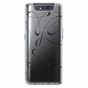 Plastový kryt iSaprio - Fancy - black - Samsung Galaxy A80