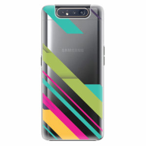 Plastový kryt iSaprio - Color Stripes 03 - Samsung Galaxy A80