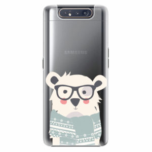 Plastový kryt iSaprio - Bear with Scarf - Samsung Galaxy A80