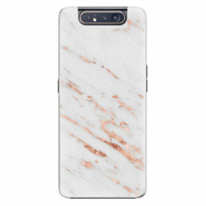 Plastový kryt iSaprio - Rose Gold Marble - Samsung Galaxy A80