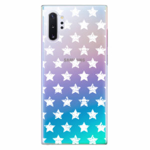 Plastový kryt iSaprio - Stars Pattern - white - Samsung Galaxy Note 10+