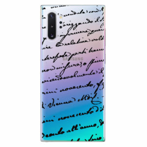 Plastový kryt iSaprio - Handwriting 01 - black - Samsung Galaxy Note 10+