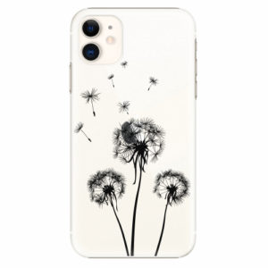 Plastový kryt iSaprio - Three Dandelions - black - iPhone 11