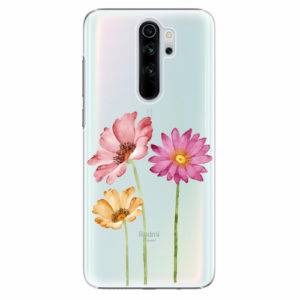 Plastový kryt iSaprio - Three Flowers - Xiaomi Redmi Note 8 Pro