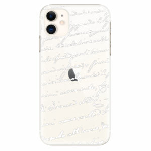 Plastový kryt iSaprio - Handwriting 01 - white - iPhone 11