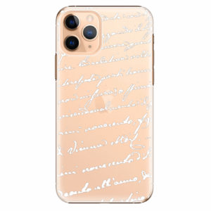 Plastový kryt iSaprio - Handwriting 01 - white - iPhone 11 Pro