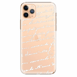 Plastový kryt iSaprio - Handwriting 01 - white - iPhone 11 Pro Max
