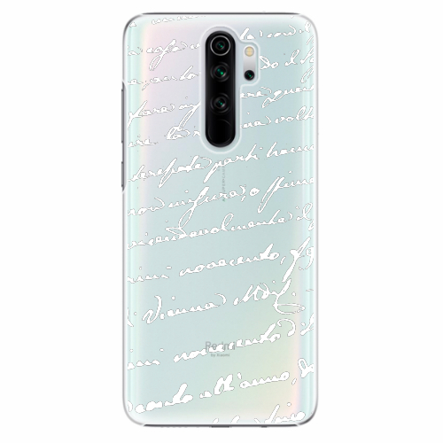 Plastový kryt iSaprio - Handwriting 01 - white - Xiaomi Redmi Note 8 Pro Plastový kryt iSaprio - Handwriting 01 - white - Xiaomi Redmi Note 8 Pro