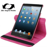 Kožený kryt / pouzdro Smart Cover Rotation pro iPad Mini 1 / 2 / 3 růžový