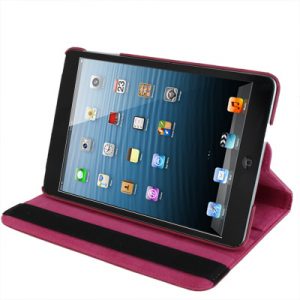 Kožený kryt / pouzdro Smart Cover Rotation pro iPad Mini 1 / 2 / 3 růžový