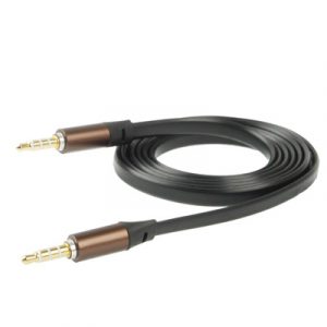 Prodlužovací kabel pro Jack 3.5 mm plochý - černý